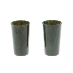 Набор стопок из нефрита 2 шт для текилы 4,5х4,5х7,5 см — 
