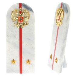 Сувенир погон &quot;Лейтенант МВД&quot; камень мрамор — 