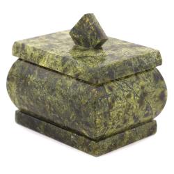 Шкатулка из змеевика 6,8х5х6,3 см — 