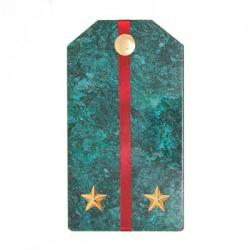 Сувенирный магнит &quot;Погон Лейтенант ВС&quot; камень змеевик — 