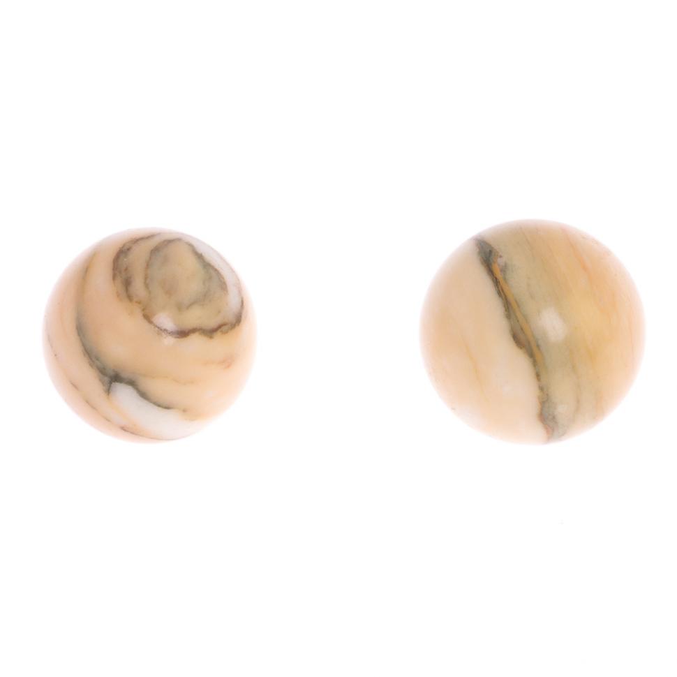 Шары для массажа 3,5 см 2 шт из газганского мрамора фото 1 — 