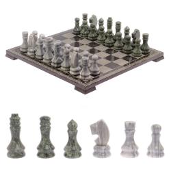 Шахматы с гравировкой &quot;Греческий орнамент&quot; 40х40 см гранит — 