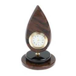 Часы &quot;Капля нефти&quot; из коричневого обсидиана — 