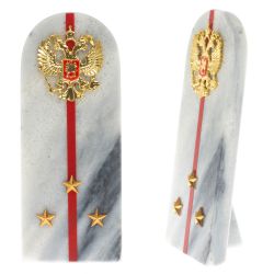 Сувенир погон &quot;Ст. Лейтенант МВД&quot; камень мрамор — 