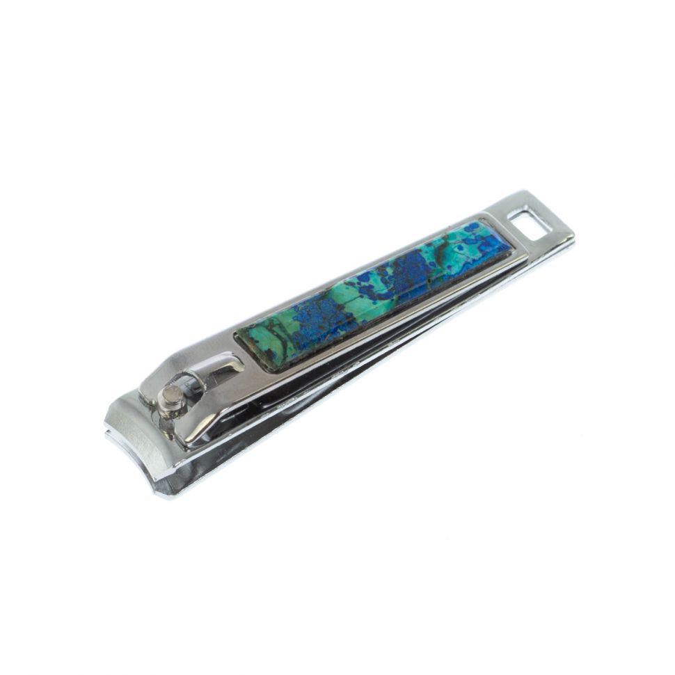 Кусачки для ногтей камень азурит фото 1 — 