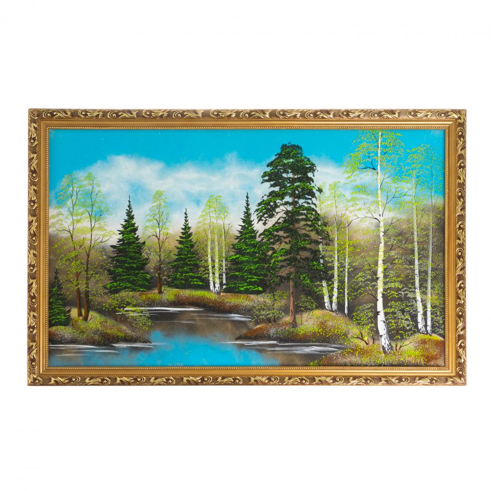 Картина из каменной крошки "Весна" багет 57х87 см фото 1 — 