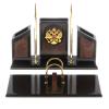 Письменный набор "Супер" с гербом РФ камень лемезит фото 1 — 