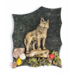 Магнит &quot;Волк&quot; змеевик — 