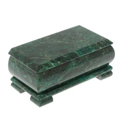 Шкатулка из змеевика 16х8х7,5 см — 