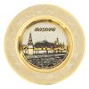 Тарелка с гравюрой "Москва" 12 см в подарочной упаковке Златоуст фото 1 — 
