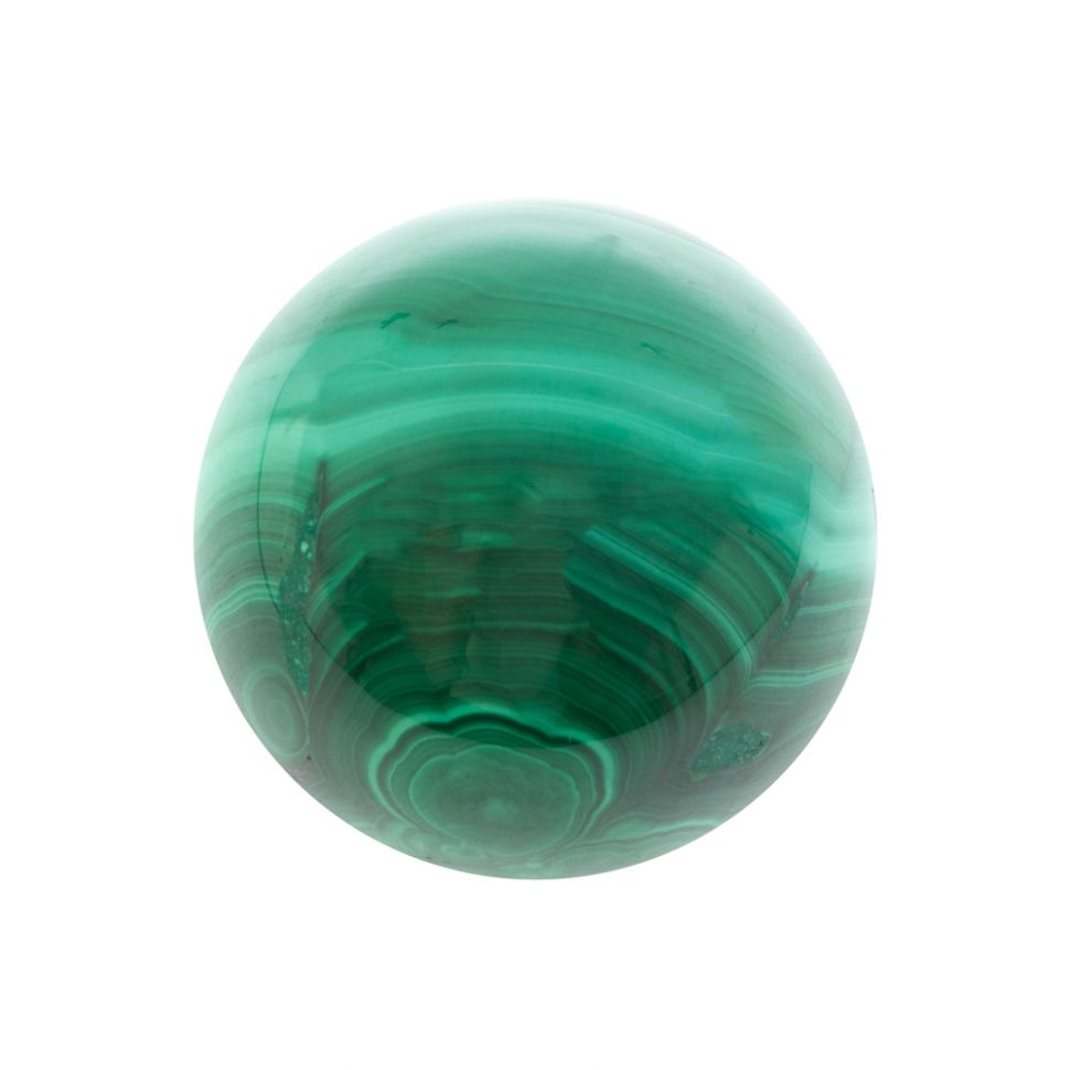 Шар из натурального малахита 4,7 см фото 1 — 