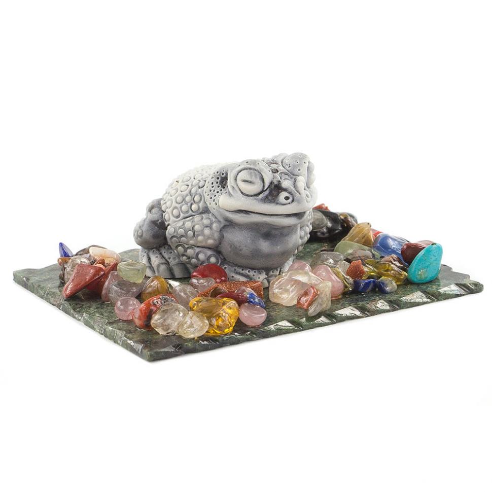 Сувенир из мрамолита "Жаба" фото 1 — 