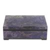 Шкатулка из камня чароит 15,5х10х5,5 см фото 2 — 