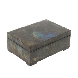 Шкатулка из лабрадорита 13,5х9,5х5,5 см &mdash; 