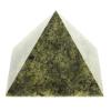 Пирамида 6,5х6,5х6 см камень змеевик фото 1 — 