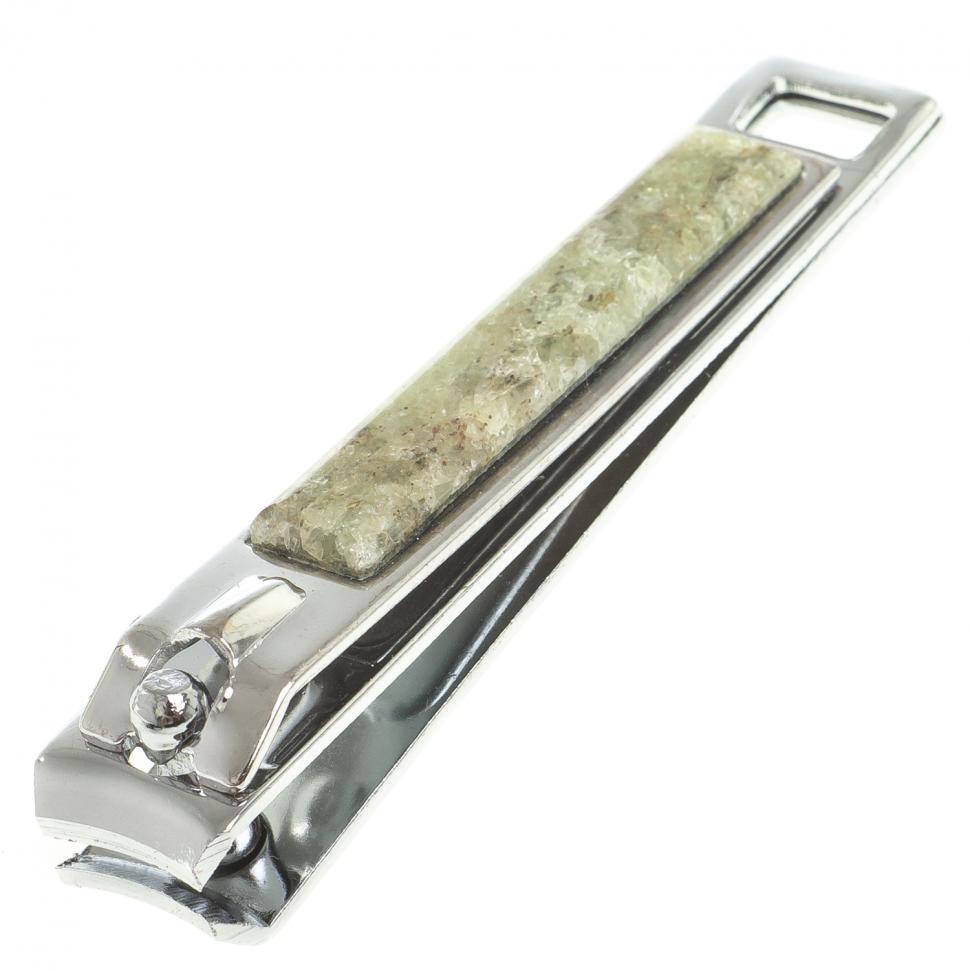 Кусачки для ногтей с камнем желтый апатит фото 1 — 