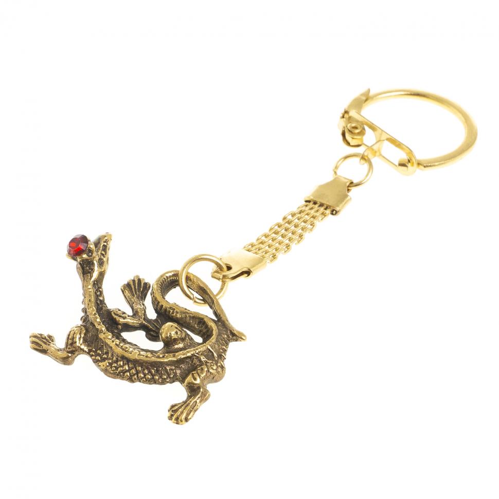 Брелок "Ящерица" бронза фото 1 — 