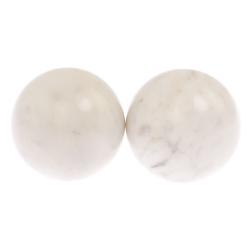 Шары для массажа 5 см 2 шт из белого мрамора — 