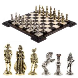 Шахматы &quot;Отечественная война 1812 г.&quot; доска 40х40 см обсидиан оникс — 