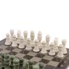 Шахматы с гравировкой "Турнирные" доска 36х36 см змеевик, мрамор фото 4 — 