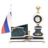 Письменный прибор "Герб РФ" из мрамора фото 1 — 