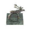 Статуэтка "Северный олень" из бронзы и змеевика фото 1 — 