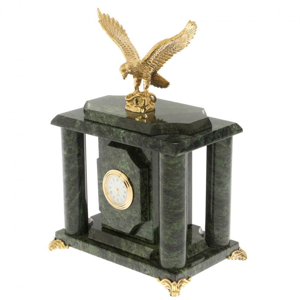 Часы "Орел" из шабровского змеевика фото 1 — 