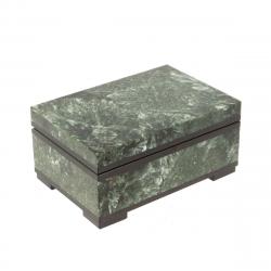 Шкатулка из камня серафинит 9,5х6,5х4,5 см &mdash; 
