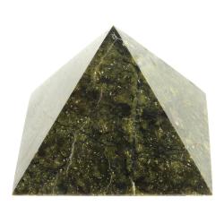 Пирамида 7х7х6 см камень змеевик — 