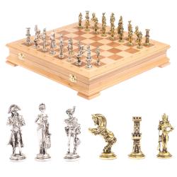 Шахматный ларец &quot;Отечественная война 1812 г.&quot; доска бук 39х39 см — 