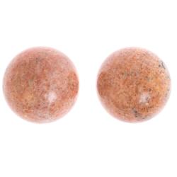 Шары для массажа 4,5 см 2 шт из розового мрамора — 