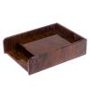 Лоток для бумаг А4 двухъярусный коричневый обсидиан фото 2 — 