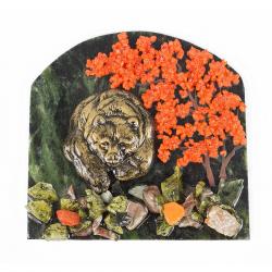 Магнит &quot;Медведь&quot; змеевик — 