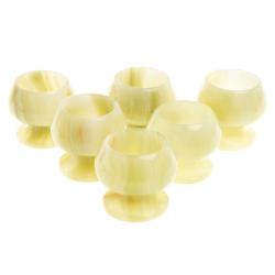 Набор рюмок из оникса 6 шт 5х4,7см 20 мл в коробке (2х2) — 