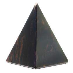 Пирамида из камня обсидиан коричневый 7х7х8,5 см — 