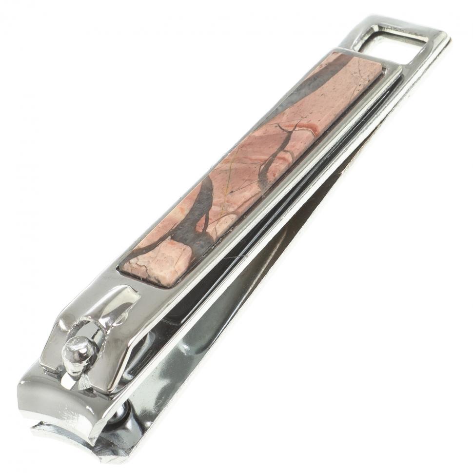 Кусачки для ногтей с камнем яшма фото 1 — 