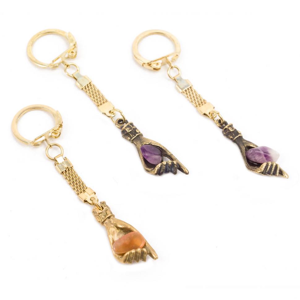 Брелок "Рука" бронза фото 1 — 