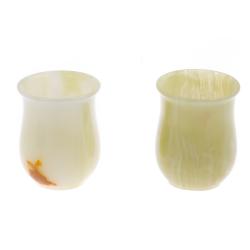 Набор стаканов из оникса в футляре 210 мл 7х9,5 см (3х4) 2 шт — 