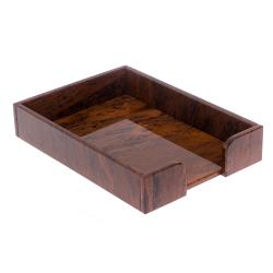 Лоток для бумаг А4 коричневый обсидиан — 