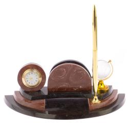 Настольный мини-набор &quot;Глобус&quot; для бумаг лемезит — 