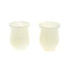 Набор стопок 2 шт "Тюльпан" из белого оникса 3,7х3,7х3,5 см (1,5х2) фото 1 — 