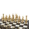 Шахматы с фигурами из бронзы "Римские" доска мрамор долерит 37х37 см фото 4 — 