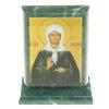 Икона "Св. Матрона Московская" змеевик 8х4х9,5 см фото 1 — 