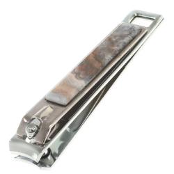 Кусачки для ногтей с камнем шайтанский переливт — 