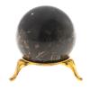 Шар из родонита черный 5 см фото 2 — 