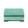 Шкатулка из камня амазонит 11х7,5х5 см фото 2 — 