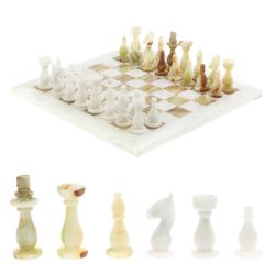 Шахматы из оникса &quot;Стандарт&quot; доска 30х30 см люкс оникс мрамор — 