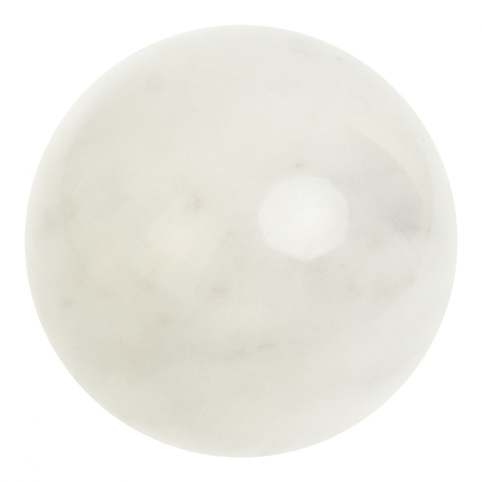 Шар из белого мрамора 9 см фото 1 — 