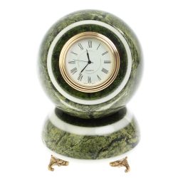 Часы шар &quot;Антистресс&quot; из змеевика 10,5 см — 