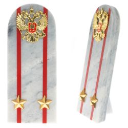 Сувенир погон &quot;Подполковник МВД&quot; камень мрамор — 